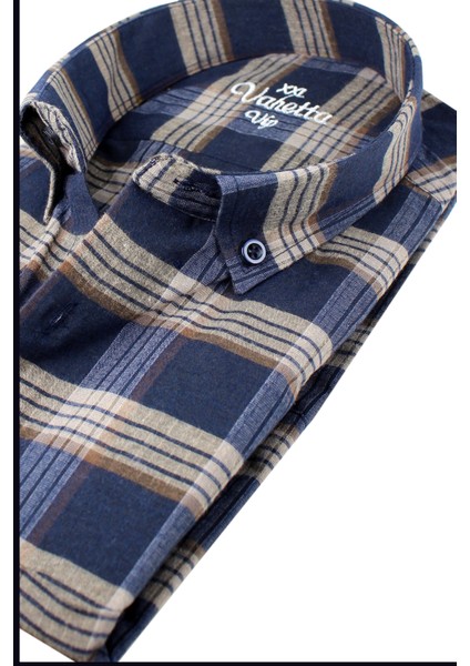 Büyük Beden Erkek Lacivert Yünlü Kışlık Gömlek – Cepli Geniş Kesim Flanel Model fırsatları