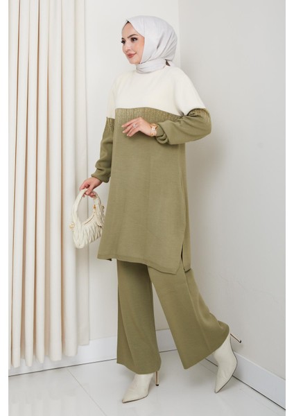 Iki Renk Simli Triko Tunik Pantolon Takım fiyatları