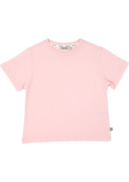 Organik Pembe Basic Yazlık Kız Çocuk Tshirt fiyatları