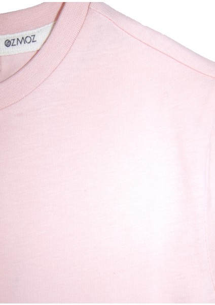 Organik Pembe Basic Yazlık Kız Çocuk Tshirt modelleri