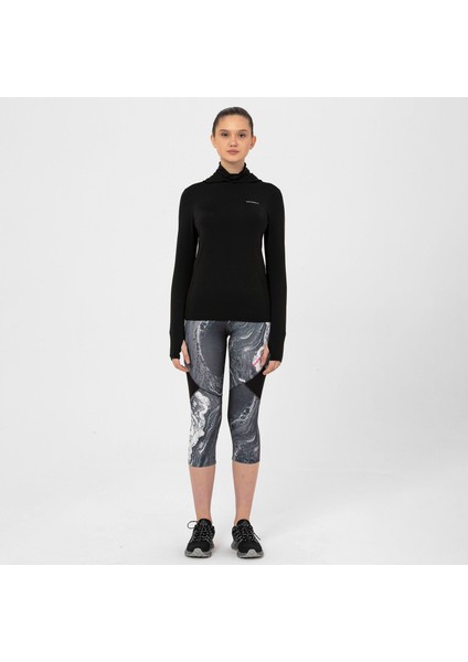 Total Kadın Siyah Tişört