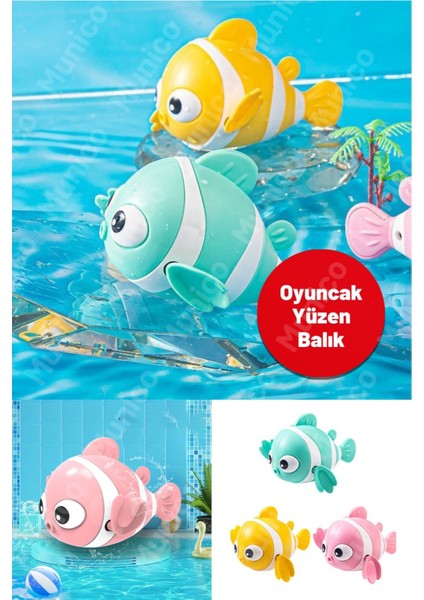 2 Adet Kurmalı Bebek Banyo Balığı Hareketli Hafif ve Esnek Yapılı | Havuz, Sahil ve Banyo Oyunları fırsatları