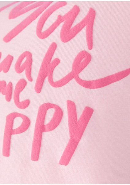 Kabartma Baskılı Pembe Yazlık Kız Çocuk Tunik Tshirt modelleri