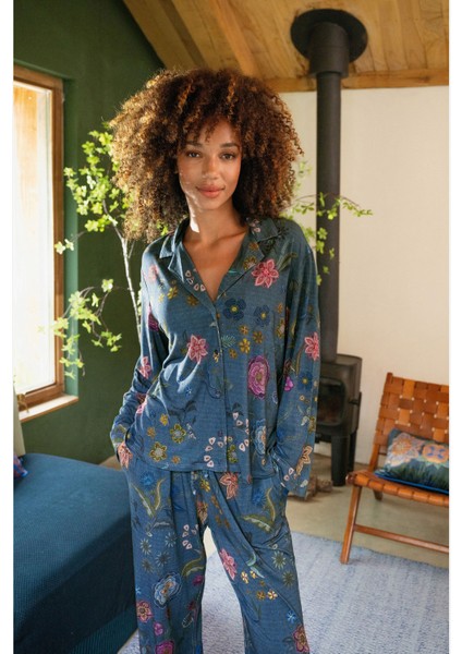 Faye Mavi Viscose Bluz fırsatları