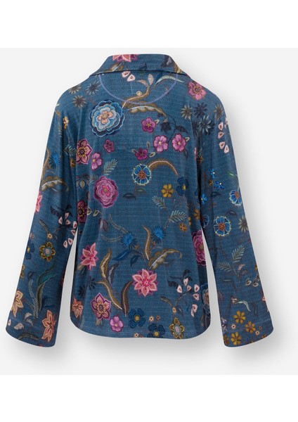 Faye Mavi Viscose Bluz indirimleri