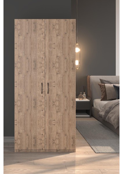 Frey 2 Kapaklı Elbise Dolabı-2 Kapılı Gardırop-Atlantik Çam fırsatları