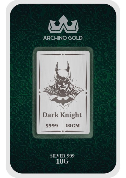 Hediyeye Özel 10 Gram Karanlıkta Parlayan Gölgelerin Kahramanını Simgeleyen 999 Ayar Gümüş KÜLÇESI-695 fiyatları