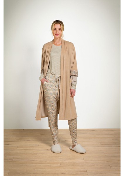 Naomi Bej Kadife Kimono fiyatları