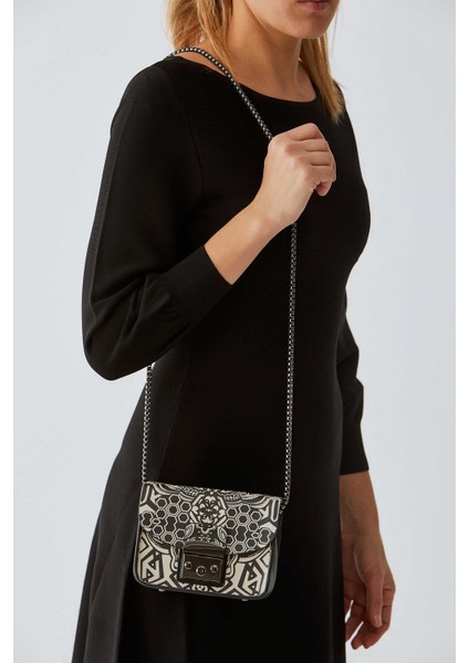 Desenli Zincir Askılı Kadın Çanta Standart Renk K1981202_089