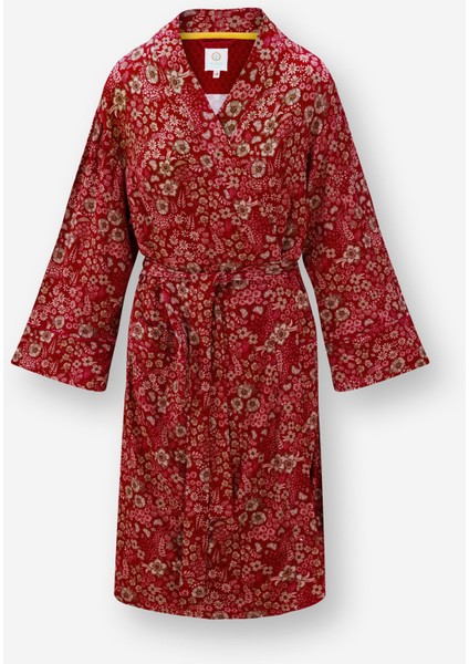 Naomi Kırmızı Viscose Kimono