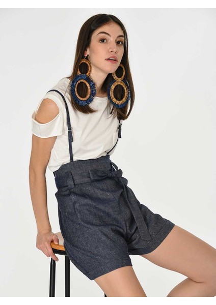 Askı Detaylı Şort Lacivert Y1912092_015