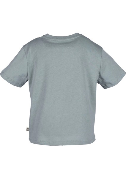 Organik Gri Basic Yazlık Unisex Çocuk Tshirt modelleri