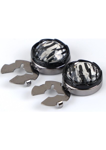 Füme Renk Desenli Taşlı Geçme Klipsli Kol Düğmesi - M1127