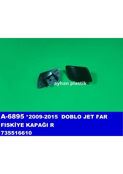 FAR FISKİYE KAPAĞI SAĞ DOBLO JET 2009-2015 735516610 (5 ADET)