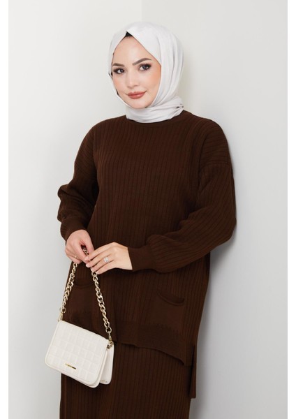 Cepli Fitilli Triko Tunik Etekli Takım fiyatları