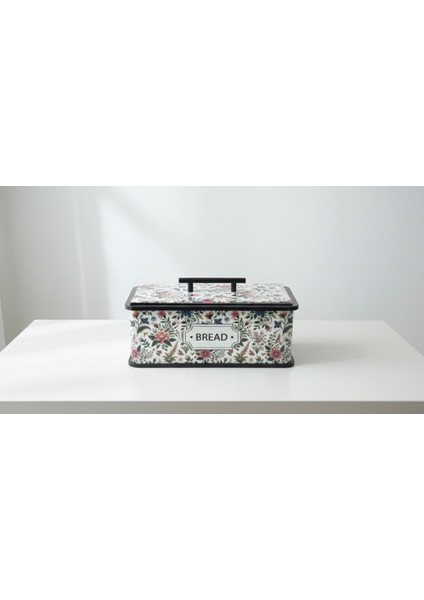 Kapaklı Ahşap Ekmeklik - Dekoratif Desenli Ekmek Saklama Kutusu - Lüx Büyük Ekmek Dolabı