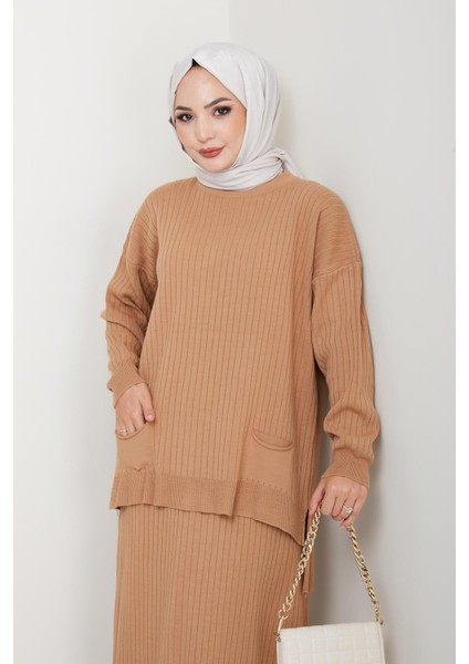 Cepli Fitilli Triko Tunik Etekli Takım fiyatları