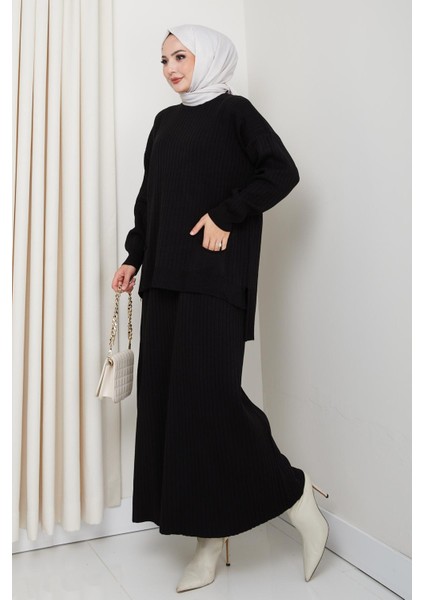 Cepli Fitilli Triko Tunik Etekli Takım indirimleri