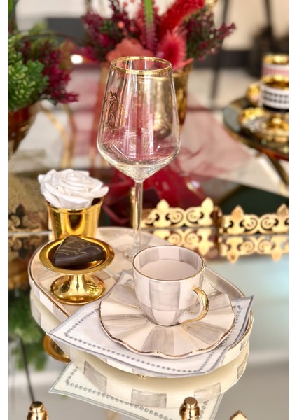 Damalı Gri Oval Sunum Tepsi modelleri