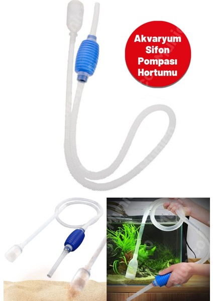 Balık Tankı Akvaryum Vakumlu Çakıl Temizleyici Su Değişimi Sifonu Sifon Pompası Filtresi Kaliteli indirimleri
