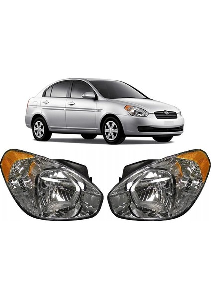 Far Takım Sağ + Sol Hyundaı Accent Era 2006-2011 | Sarı Sinyalli Elektrikli Motorlu fırsatları