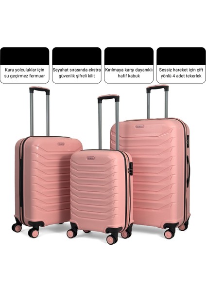 Lora Pp (Polipropilen) Kırılmaz Valiz, Kabin Boy&orta Boy fırsatları