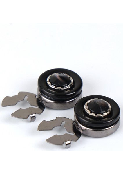 Füme Renk Desenli Geçme Klipsli Kol Düğmesi - M1129