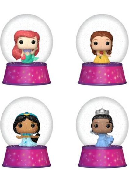 Funko Mini Snow Globes: Disney Princess- (Tekli Ürün)