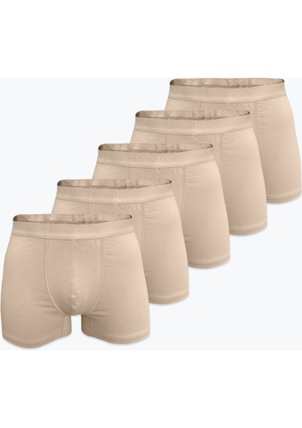 Erkek 5 Li Paket Pamuk Elastan Boxer 5M075