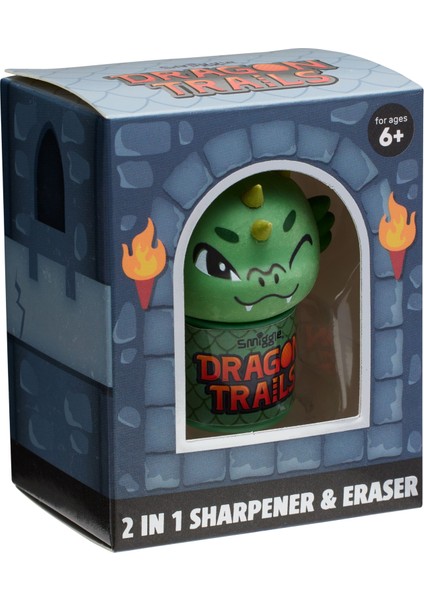 - Dragon Trails 2'si 1 Arada Kalemtıraş ve Silgi