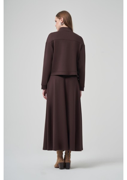 1015 Yıldız Boncuk Işlemeli Çıtçıtlı Ceket Etek Takım fırsatları