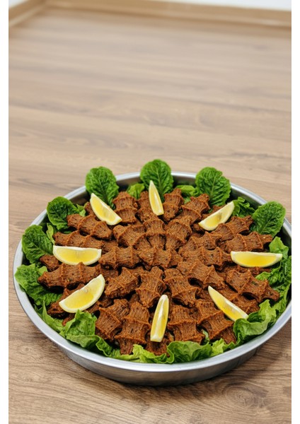 Çiğ Köfte Sinisi - Paslanmaz Çelik 35 cm – Derin Küçük Boy Yuvarlak Tepsi