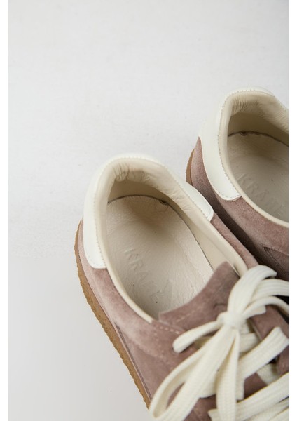 Palminteri 2 Erkek Hakiki Deri Bağcıklı Vizon -Ekru Sneakers fırsatları