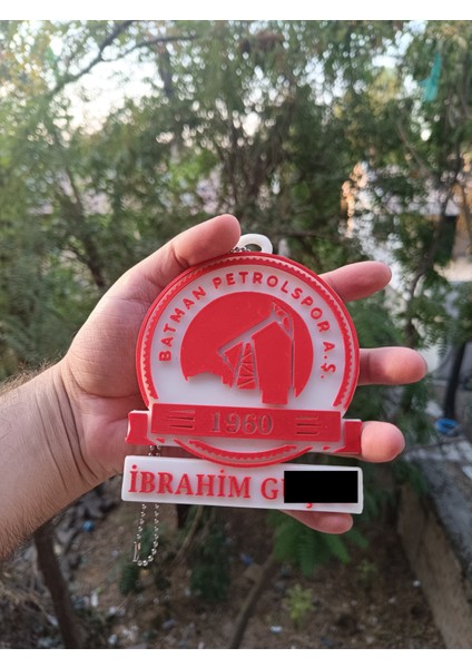 ORJIN3D Kişiye Özel Batman Perolspor Dikiz Aynalık Süsü Araç Içi Aksesuar Yarasalar Vikingler Araç Kokusu