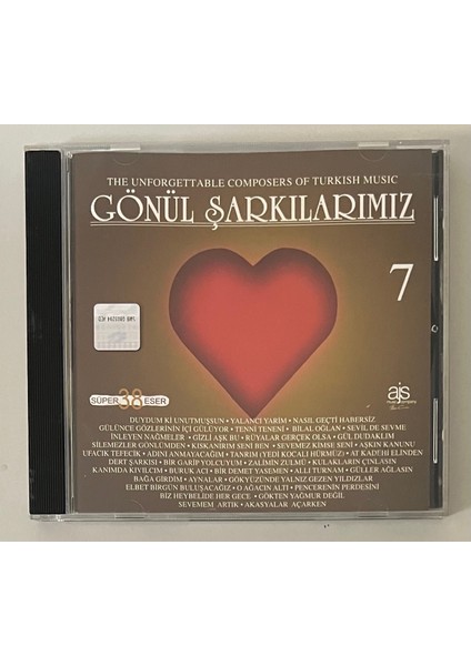 Gönül Şarkılarımız 7 CD (Orijnal Dönem Baskı Cd)
