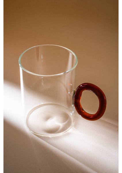 Lume Kulplu Cam Bardak - 450 ml