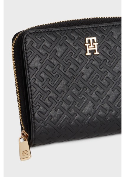 Kabartma Logolu Fermuarlı Cüzdan Bayan Cüzdan AW0AW17743 Bds modelleri