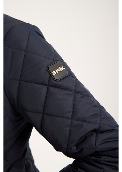 Kadın Baklava Desen Mevsimlik Mont – Hafif Dolgulu, Dik Yaka, Fit Siluet 8787