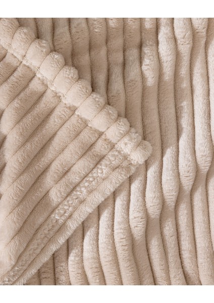 Corbeau Çift Kişilik Welsoft Düz Battaniye - Bej indirimleri