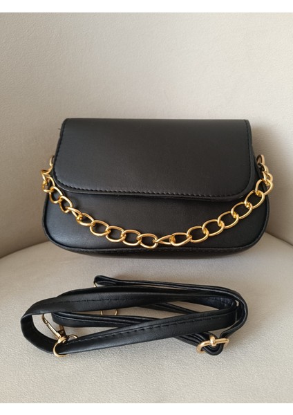 Is Berceste Kadın Zincir Detaylı El Omuz Çantası