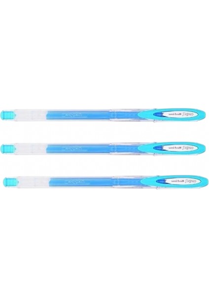 Uniball Sıgno ( 0.7 ) Jel Kalem Açık Mavi ( Üç Adet )