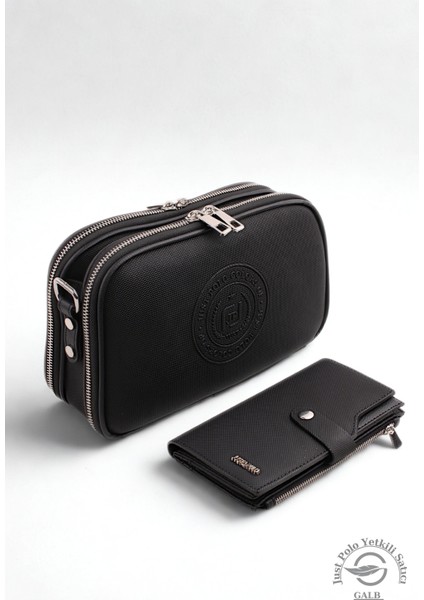 Kadın Kahvetaba 5 Bölmeli Ayarlanabilir Uzun Askılı Omuz Çantası Postacı Çantası