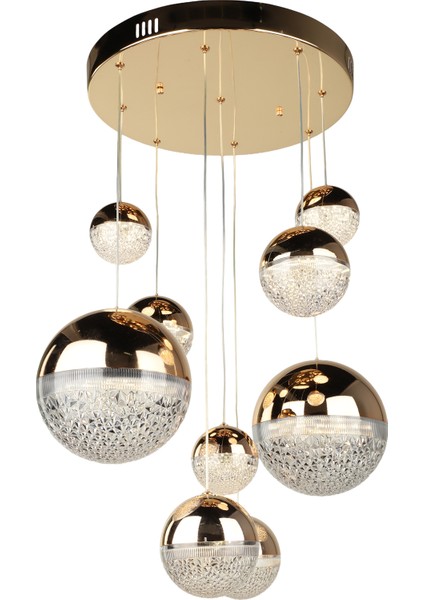 Galaksi 9.lu Avize Gold Kaplama fiyatları