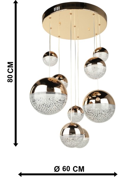 Galaksi 9.lu Avize Gold Kaplama fırsatları