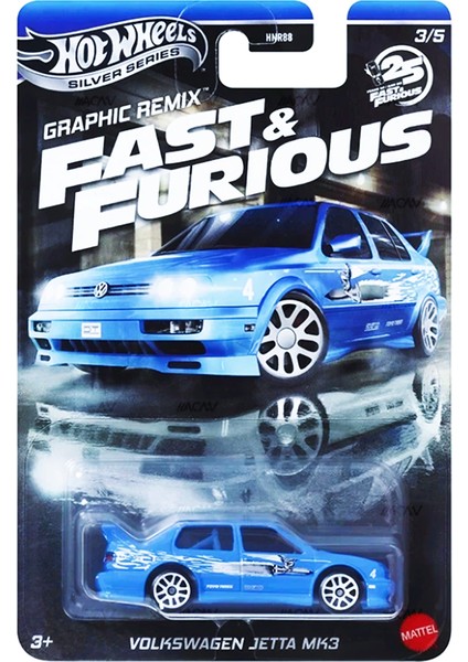 Fast & Furious ( 25TH Anniversary ) Graphic Remix - Volkswagen Jetta Mk3 ( Özel Seri Model Araba )