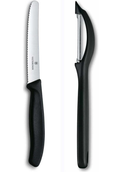 Domates Soyacağı - 11 cm Tırtıklı Sebze Meyve Bıçağı