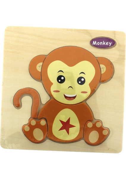 Maymun Ahşap Puzzle