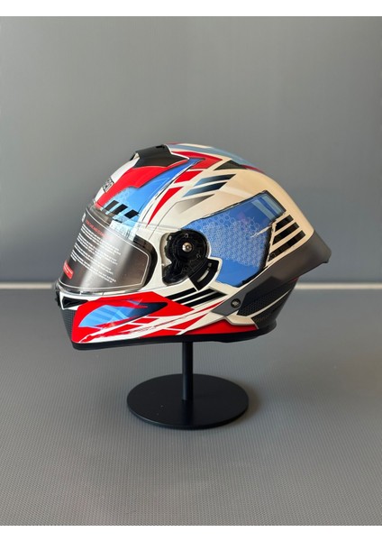 WS-602 Güneş Gözlüklü Full Face Kask (Şeffaf Vizörlü) White K6 (602) modelleri