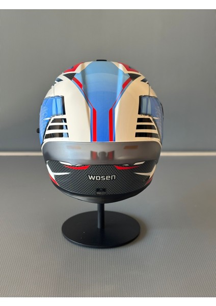 WS-602 Güneş Gözlüklü Full Face Kask (Şeffaf Vizörlü) White K6 (602) indirimleri