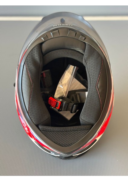 WS-602 Güneş Gözlüklü Full Face Kask (Şeffaf Vizörlü) White K6 (602)